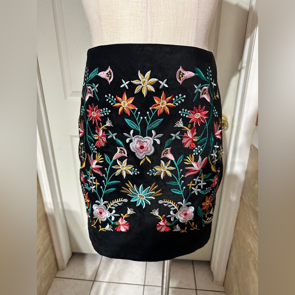 Black Skirt w/ Flowers